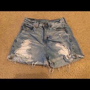 American Eagle Mom Jean shorts 0
